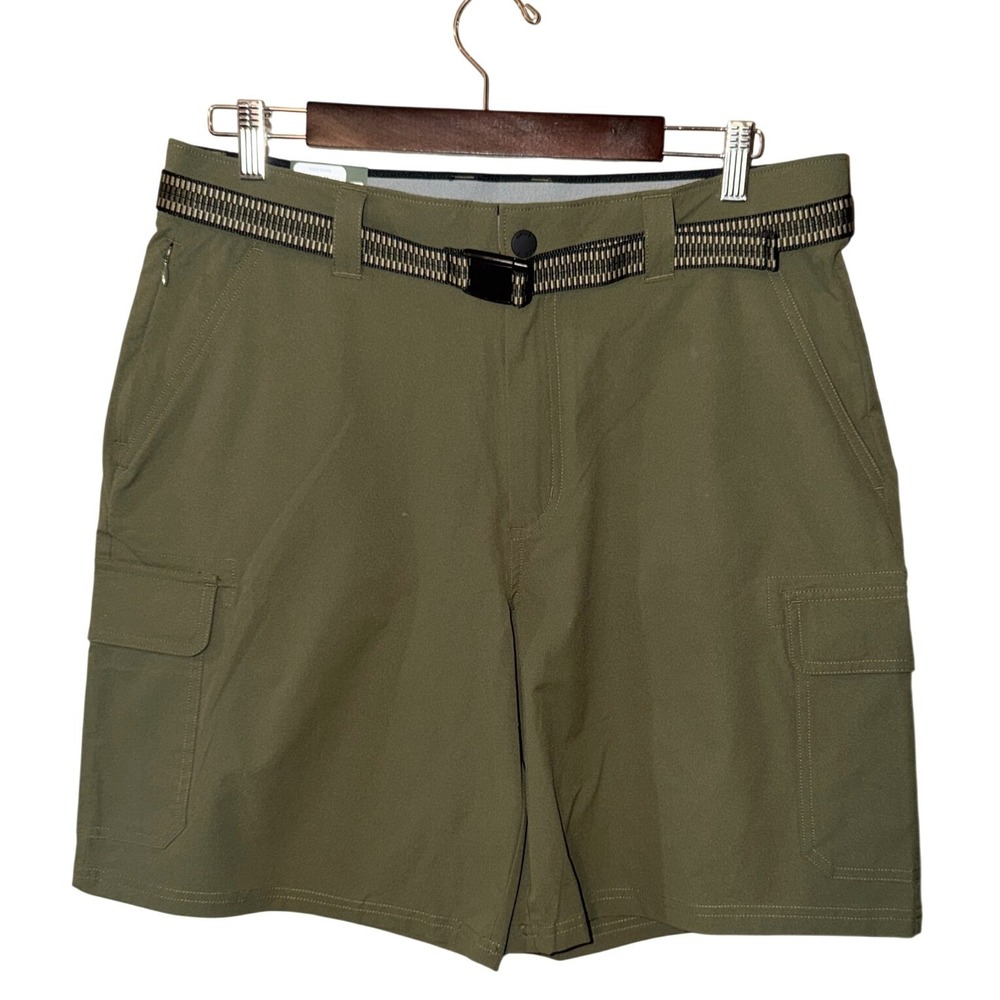 Orvis Cargo Shorts Olive Night Green Size 34 Outdoor Hiking Utility Gorpcore NEW